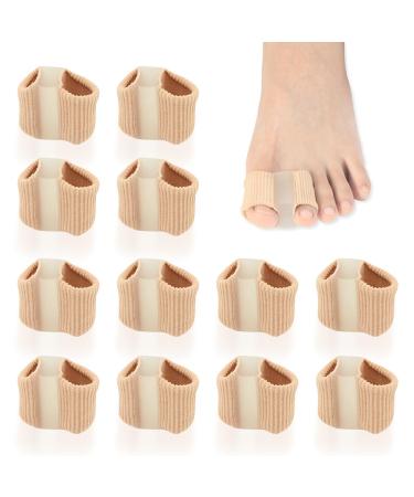 12 Pack Bunions Toe Separators Breathable Gel Bunion Corrector Toe Separators with 2 Loops Toe Separator for Women and Men Bunion Corrector for Overlapping Toes Big Toe Corrector Straightener (L)
