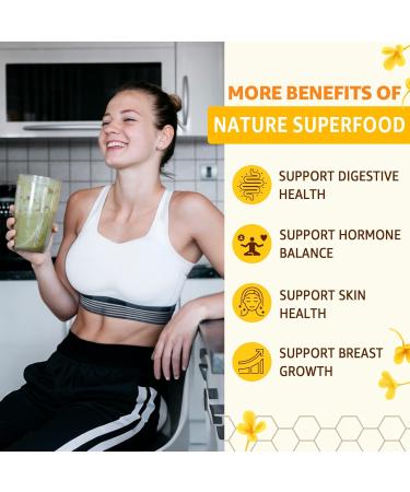 Bee Pollen Organic 1000mg, w/Propolis, Royal Jelly, Sugar Free Bee Pollen Gummies Rich in B-Vitamin, Antioxidants, Amino Acids, Bee Pollen Supplement for Energy, Skin & Immune (1 Pack) 60 Count (Pack of 1) - Buy Online on GoSupps.com
