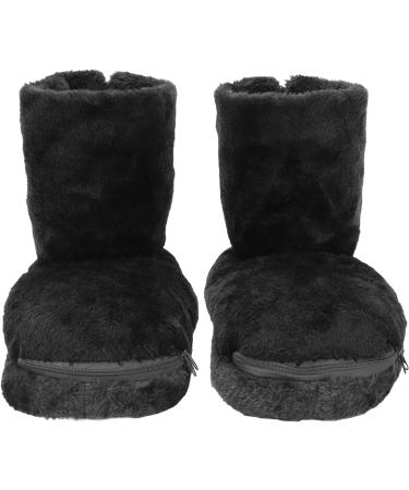 Electric USB Heating Shoes for Men & Women - Plush Soft Slip Resistant Washable Warm Heated Shoes (Black Sizes 36-46) - Buy Online on GoSupps.com