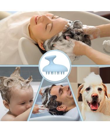 Shinlea Scalp Massage Brush - Soft Silicone Shampoo Brush for Hair Growth Dandruff Relief & Head Massage - Wet & Dry Use - Blue - Buy Online on GoSupps.com