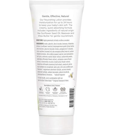 Burt's Bees Baby Nourishing Lotion - Original Scent, 6 oz Tube - Buy Online on GoSupps.com