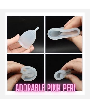Adorable Pink Menstrual Starter Kit | Comfortable Reusable Menstrual Cup with Travel Storage Bag (S Pink) - Shop Now - Buy Online on GoSupps.com