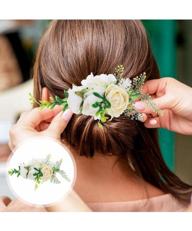 EXCEART Hair Jewelry Hair Comb for Wedding Hair Clips for Women Hair Accessories Bridal Hair Accessories Hair Side Combs for Women Hair Comb Roses Bride Hairpin - Buy Online on GoSupps.com