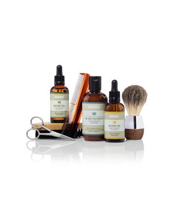 Brisk Grooming Tea Tree Beard Oil - Fast-Absorbing Natural Oil Blend for Soft Healthy Beards - 1.7 oz with Dropper - Buy Online on GoSupps.com