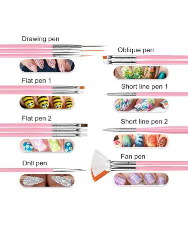 Multifunctional 3D Nail Art Dotting Kit - Clean Brushes & Manicure Tool Set for Women | International Shipping Available - Buy Online on GoSupps.com