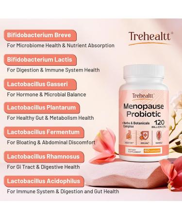 Menopause Supplements for Women | 120 Billion CFU Probiotic & 13-in-1 Herbal Complex | Relief from Hot Flashes Night Sweats Mood Swings | Vegan | 60 Capsules - Buy Online on GoSupps.com