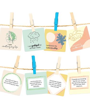 WorldBazaar Women's Positive Affirmation Cards - 52 Thought-Provoking Questions & Daily Inspirational Mindfulness for Meditation - Buy Online on GoSupps.com