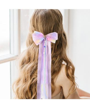 Husalsea Stylish Large Purple Bow Soft Ribbon Suitable for Women and Girls - Buy Online on GoSupps.com