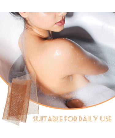 Beaupretty Bath Towel Back Scrubber - Exfoliating Body Wash Sponge for Men | Nylon Strip Remover & Cleaning Bath Accessory | International Shipping Available - Buy Online on GoSupps.com