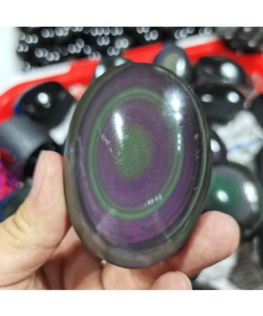 Crystal Natural Rainbow Obsidian Palm Stones Reiki Gem for Decoration JZIGTDEM - Buy Online on GoSupps.com