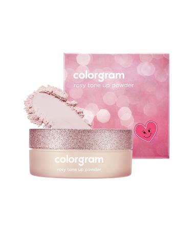 Colorgram Rosy Tone Up Powder - Daily Face Makeup for a Flawless  Weightless Finish - Perfect for Romantic and Daily Looks - Light-Weighted Setting Powder with Soft-Focus Effect - Cruelty-Free and Not Tested on Animals.