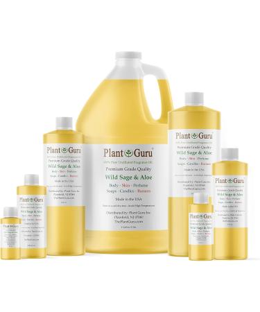 Wild Sage & Aloe Fragrance Oil 8 fl. oz | Best Scented Oil for DIY Soap Candles Bath Bombs & Aromatherapy - Buy Online on GoSupps.com