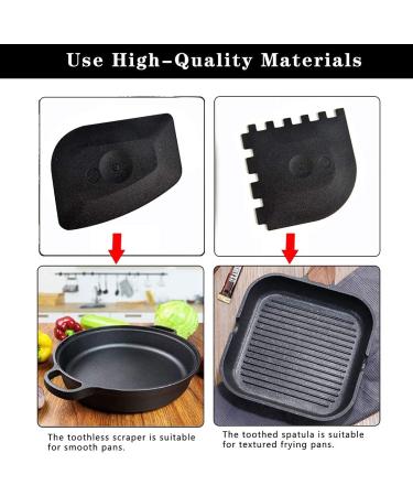 4 Pack Cast Iron Cleaner Set - Chainmail Scrubber, Pan Scraper, Grill Scraper, Kitchen Towel - Red - Buy Online on GoSupps.com