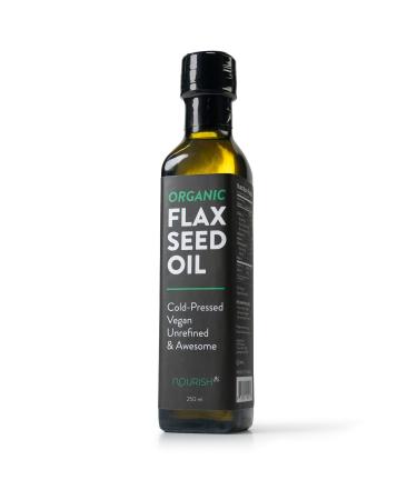 GreaterGoods Organic Flaxseed Oil 250ML, Heart Healthy Omega 3, Cold-Pressed Flax Seeds, Vegan, Unrefined, Keto & Paleo Friendly, Multiple Use Capabilities