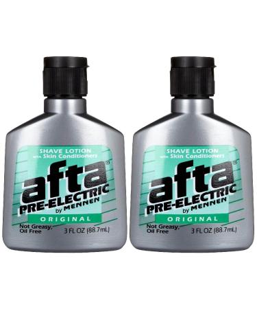 Mennen Afta Pre-Electric Shave Lotion, 3 Ounce (Pack of 2)