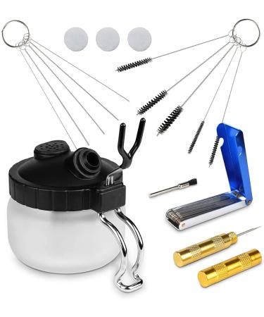 XDOVET Airbrush 13 Piece Airbrush Cleaning Kit - Airbrush Clean Pot Glass Cleaning Jar with Holder  5pc Cleaning Needles  5pc Cleaning Brushes  1 Wash Needle  Mini Brush Head A-QXG - Buy Online on GoSupps.com