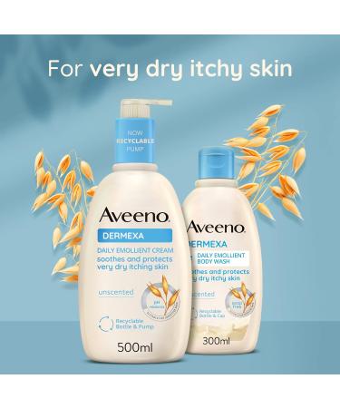 Aveeno Dermexa Daily Emollient Cream 500ml | Prebiotic Triple Oat & Ceramides - Buy Online on GoSupps.com