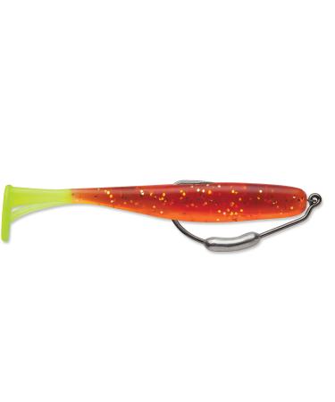 Storm 360GT Mangrove Minnow w/Hook Soft Plastic Swimbait Rootbeer Chartreuse Tail 3 Inch
