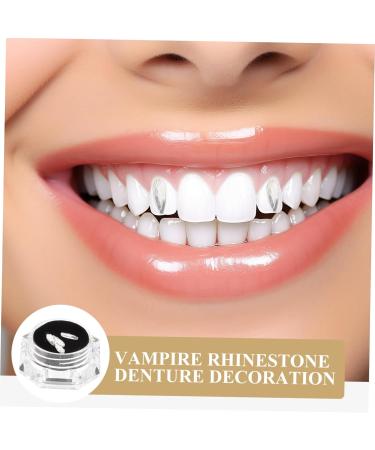 Buy Hemoton Vampire Dentures Decor Manicure Kit - Fake Teeth with Gemstones & Crystal Diamond Tooth Gems for Stunning Nail Art | International Shipping Available - Buy Online on GoSupps.com