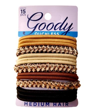 Goody Corporate Ouchless Elastic Primal Neutrals 15 Count