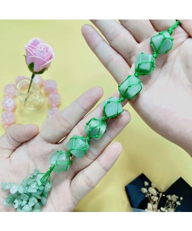 Green Aventurine Crystal Hanging Decor - Healing Gemstones for Car Rearview Mirror - Reiki Crystal Gifts - Dongling - Buy Online on GoSupps.com