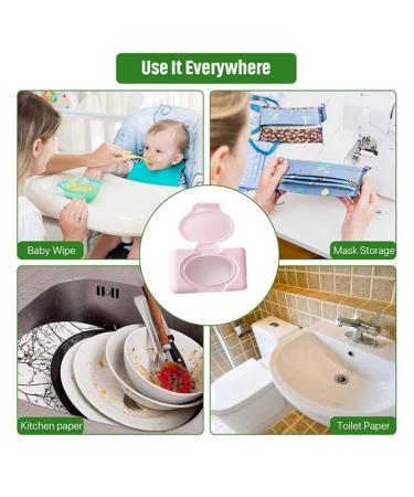 Sipiris 2PCs Wet Wipes for Babies - Portable Fabric Wet Wipes Dispenser & Toilet Paper Box - Buy Online on GoSupps.com