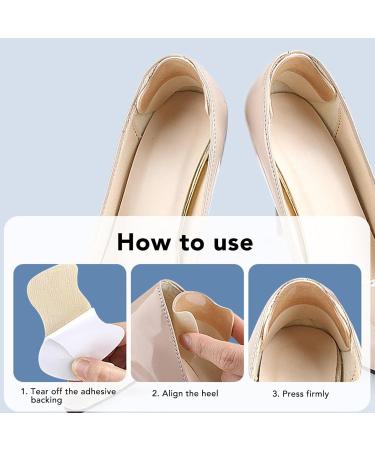 4 Pairs Heel Grips Liner - Cushioned Inserts for Big Shoes | Comfort & Protection - Buy Online on GoSupps.com