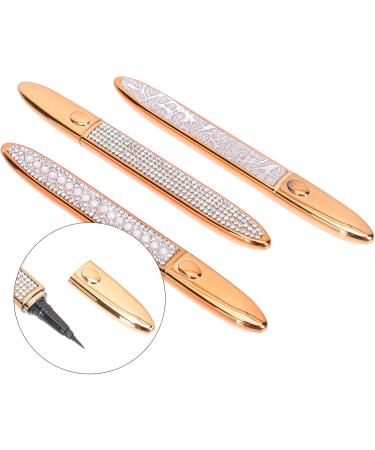 Healeved 3pcs Eyeliner Eye Makeup Stamp Portable Makeup Pens Cosmetics Eye Line Pencils Makeup Supplies Alloy - Buy Online on GoSupps.com