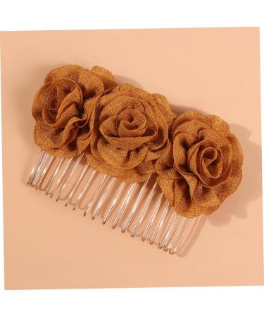 Housoutil Elegant Hair Clips Wedding Hair Clips Exquisite Hair Clip Beach Hair Clip Hair Pin Hair Barrettes Clips for Hair Metal Hair Clips Bridal Barrette Cloth Flower Hairpin Set - Buy Online on GoSupps.com