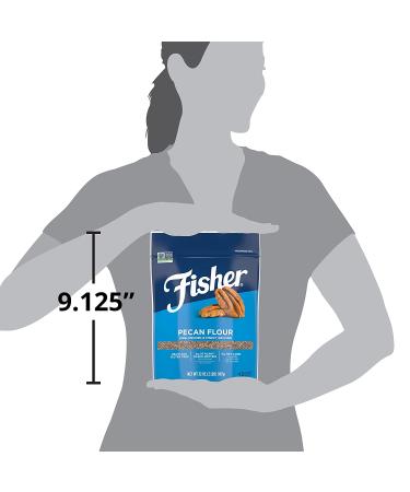 Fisher Pecan Flour 32 oz - Gluten-Free, Non-GMO, Keto, Paleo, Vegan Friendly - Unblanched & Finely Ground - Buy Online on GoSupps.com