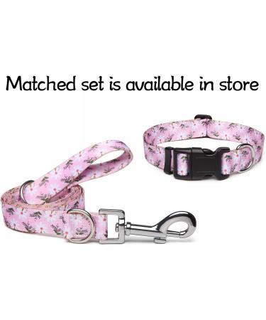 Shop Suredoo Adjustable Dog Collar - Soft Nylon for Small Medium Large Dogs & Cats - Pink White Flowers (S: 25-40 cm) - Buy Online on GoSupps.com