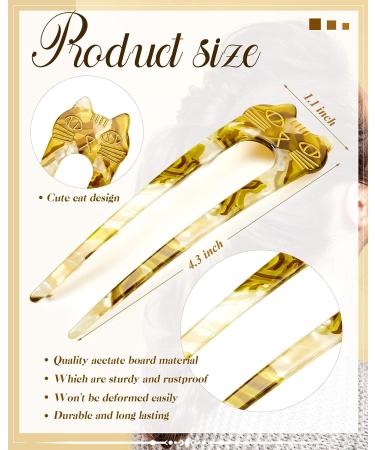 10 Pcs French U-Shaped Hair Pins for Long Hair - Vintage Hair Accessories - Buy Online on GoSupps.com
