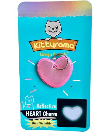 Kittyrama Reflective Cat Pendant | Security Cat Brand | Waterproof Light & Visible | Fits All Reflective Cat Neck Bands | Heart Styles Available - Buy Online on GoSupps.com