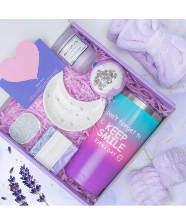 MEIGBFR Lavender Birthday Gift Basket for Women - Perfect Relaxation Gifts for Mom, Sister, Wife - Ideal Birthday Present for Female Friend - Buy Online on GoSupps.com