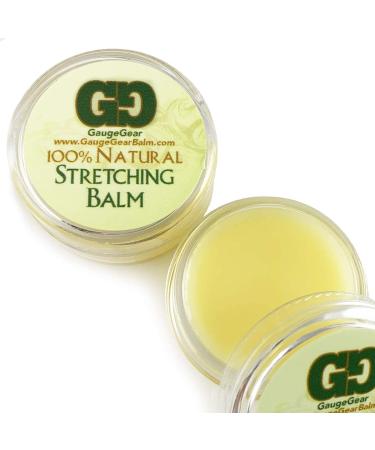Gauge Gear Ear Stretching Balm - 10ml Jar | Stretch Lubricant for Plugs & Tapers | Piercing Aftercare & Skin Care | All Natural Moisturizing Salve - Buy Online on GoSupps.com