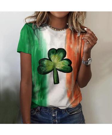 Women's Spring St. Patrick's Day Tee - Green Boho Tunic, Large - Buy Online on GoSupps.com