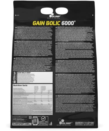 Olimp Gain Bolic 6000 - Strawberry Flavor 6800g | International Shipping Available - Buy Online on GoSupps.com