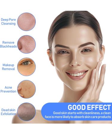 Premium Dual Silicone Facial Cleansing Brush - Exfoliating Face Scrubber for Deep Pore Cleansing & Skin Care (Black) - International Shipping Available - Buy Online on GoSupps.com