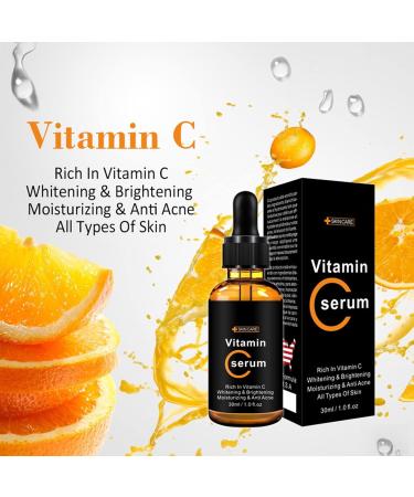 Vitamin C Serum For Face Brighten Hydrate Anti Aging & Wrinkle Facial Serum - Buy Online on GoSupps.com