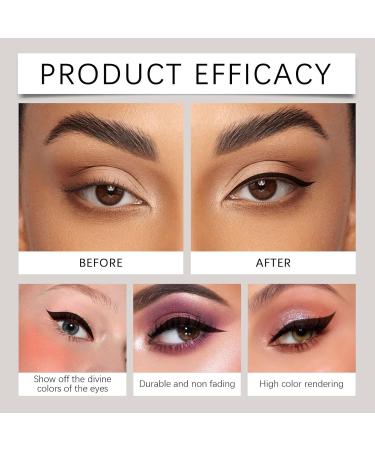 WJnflQN Gel Eye Liner Erase Resistant Gel Kajal for Women and Girls for Daily Makeup Routine for Events Brows at Home on the Go Ladies Brown - Buy Online on GoSupps.com