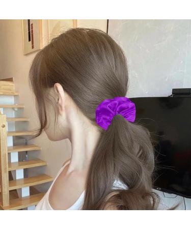 2 Purple Scrunchies 2 Purple Hairpins Purple Scrunchies Purple Accessories Kids Scrunchies Girls Scrunchies Purple Shiny Scrunchies Purple Accessories For Women - Buy Online on GoSupps.com