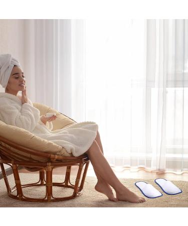 Geyoga 20 Pairs Disposable Spa Slippers | Non-Slip Hotel & Travel Guest Slippers - Unisex | Massage Supplies - 2 Sizes (Brown/ Red/ Blue/ Yellow) - Buy Online on GoSupps.com