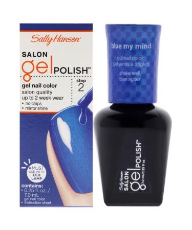 Sally Hansen Salon Pro Gel Nail Polish Lacquer  Blue My Mind  0.24 Fl. Oz. Blue My Mind 0.24 Fl Oz (Pack of 1)