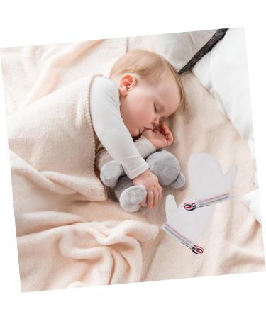 FOMIYES 2 Pairs Anti-eating Gloves Essentials for Newborn Thumb Sucking Stop for No Scratch Gloves Mittens Weaning Pacifiers Baby Supplies Nylon Boy White Anti-eating Hands Nail Biting - Buy Online on GoSupps.com