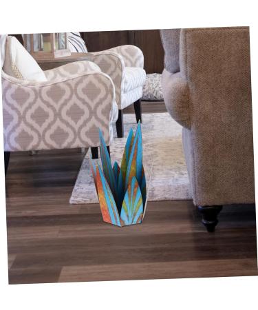 COHEALI 1 Set Ornament Floor Trim Decor Metal Art Outdoor Iron Flower Art Flower 3D Windmill Blue 24X12cm - Buy Online on GoSupps.com