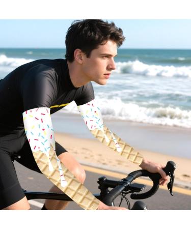 Geacute neacute rique Full Arm Compression Sleeve Cooling Sleeves Ice Cream Theme Elbow Protection for Hiking Men Women Sports Golf Travel Fishing Hunting Indoor Gardening M 008 - Buy Online on GoSupps.com