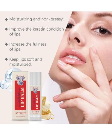 Beef Fat Plumping Lip Balm Softening Cuticles Non-greasy Moisturizing Care Lip Skin Moisturizing Lip Balm - Buy Online on GoSupps.com