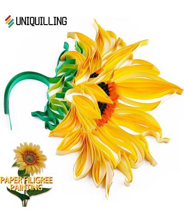 Quilling Kit for Adults - Sunflower Design | Handmade DIY Craft Kit | Home Wall Art Decor | Perfect Gift Idea - Buy Online on GoSupps.com