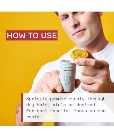 SEVEN POTIONS Hair Styling Powder for Men - 0.7oz Root Lifting Dust for Volume & Texture | Flexible Hold Natural Look | Vegan & Cruelty-Free - Buy Online on GoSupps.com