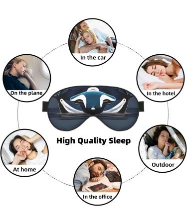 Shop Orca Killer Whale Eye Mask | Soft & Breathable Sleep Eye Patch for Travel & Relaxation - Buy Online on GoSupps.com